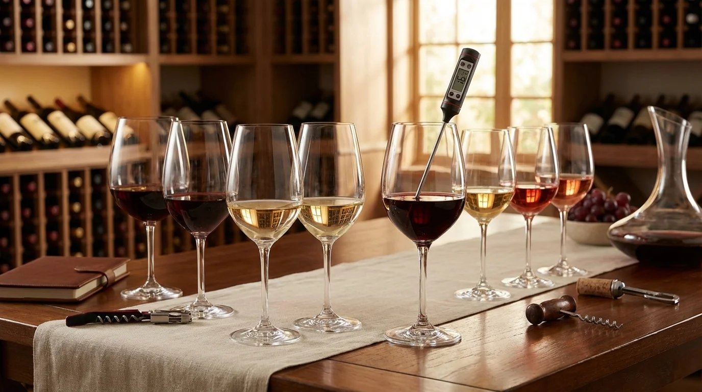 À quelle température servir le vin : guide complet par type